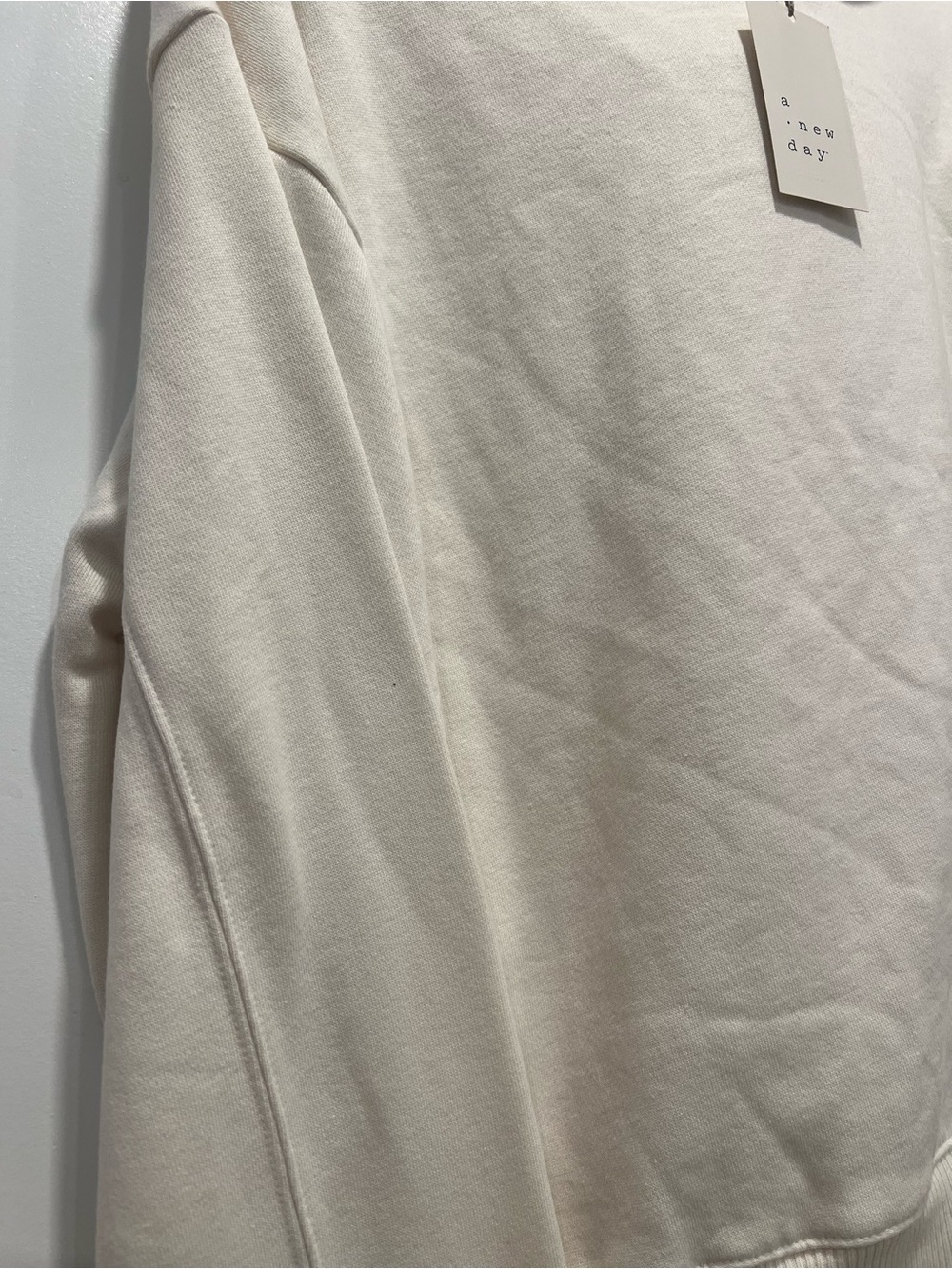 NWT A New Day Cream Hooded Sweatshirt XXL - Picture 3 of 9